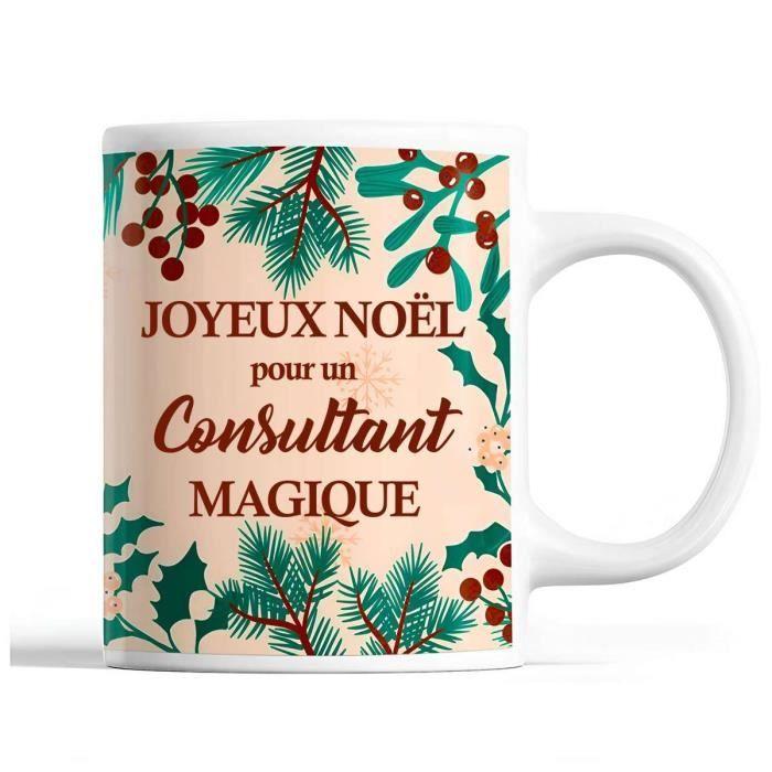 Mug - Consultant - Christmas - Beige - Ceramic - 325 Ml
