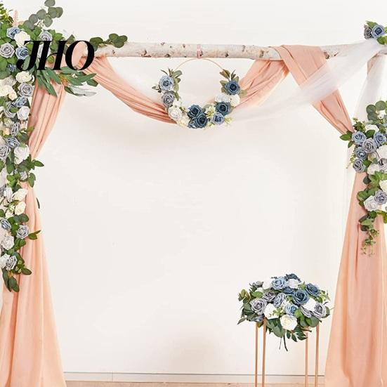 Aisle Decoration Flower 1 Box Artificial Flowers PE Foam Realistic Dahlia Rose Valentines Day Gift Home Roses Fake with Flexible Wire Stems