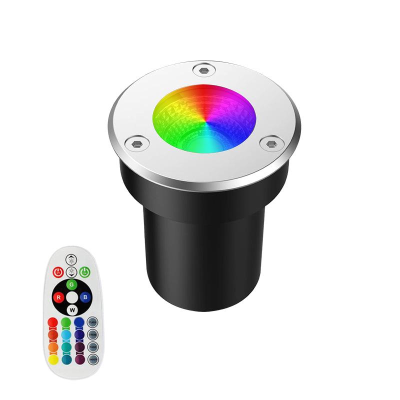 RGBW 12V Outdoor Landscape Ground Lights with RF Remote Control