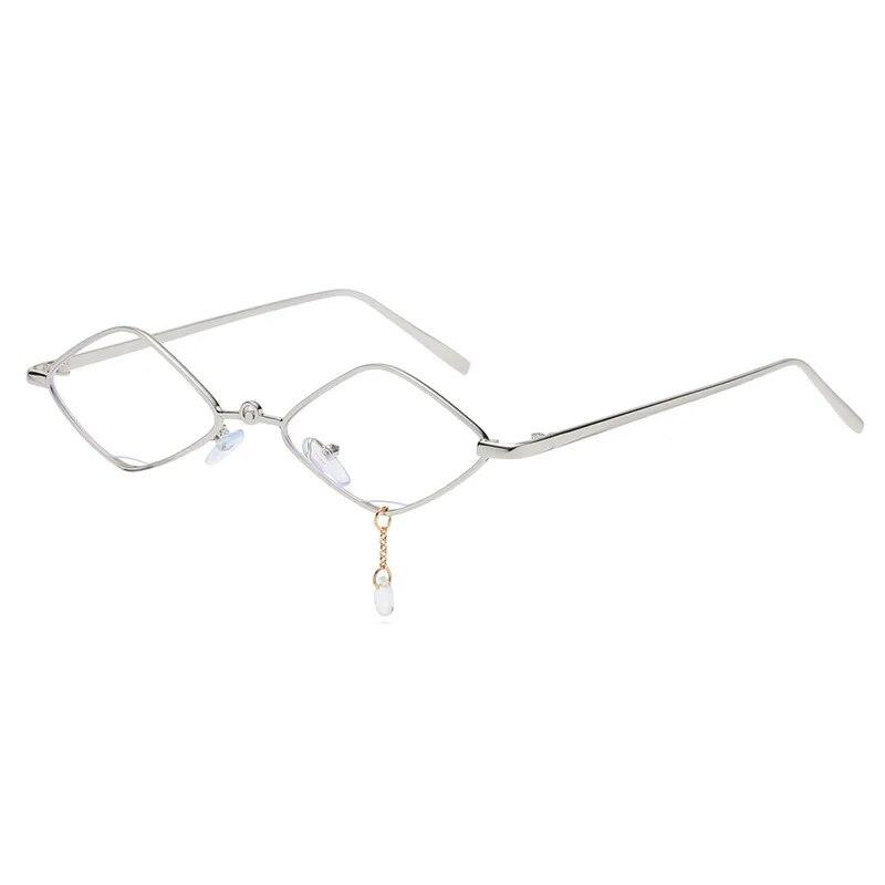 New Parallelogram Retro Full Metal Frame Sunglasses Punk Hip Hop Pendant Sun Glasses UV400 Fashion Shade