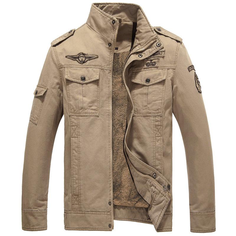 Winter Fleece Thickened Large Size Men's Jacket Cotton Casual Jacket