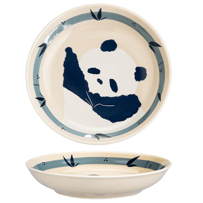 Mototo Panda Ceramic Dinner Plate 8-inch