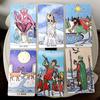 Winter Waite Tarot, 78-teiliges Tarot mit Bildern vor winterlichem Hintergrund, basierend auf dem Rider Tarot des RWS-Systems, 12 x 7 cm
