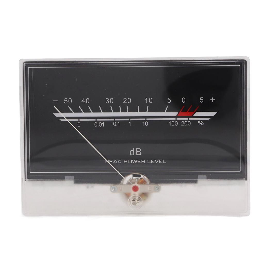 VU Meter LED White Backlit Accurate Measurement Power Amplifier DB Meter for Studio DIY
