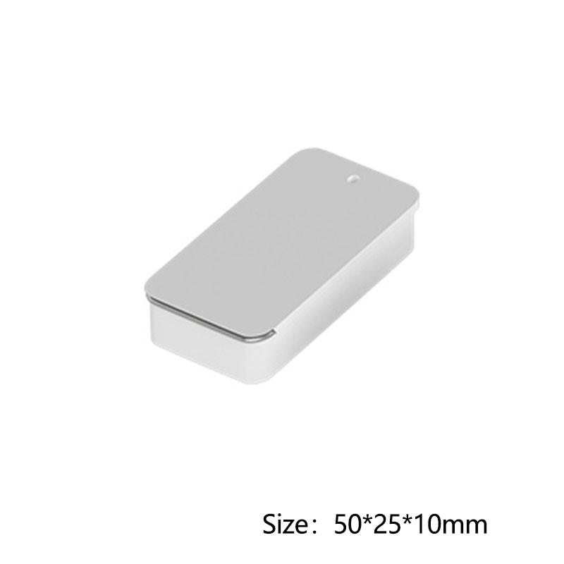 Mini Iron Box Slide Cover Storage Box Wedding Jewelry Pill Case Portable Tin Box