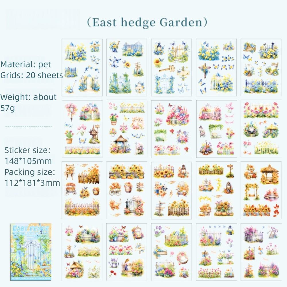 

Self-adhesive Scrapbooking Stickers 20 Sheets Journal Card Making Stickers Girls 2