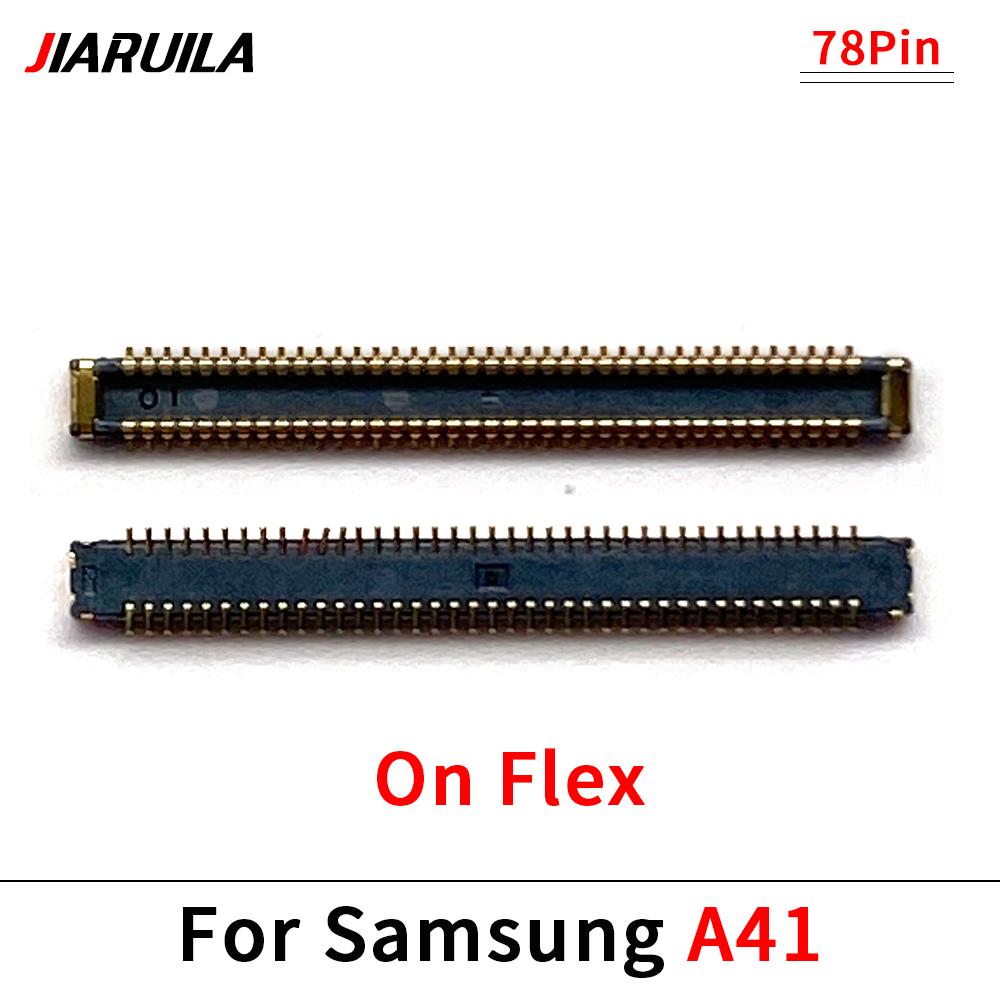LCD Display Main Board Flex FPC Connector For Samsung A11 A115 A115F A31 A41 A51 A71 USB Charger Charging Plug 34 Pin -78 Pin