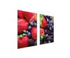 GLAS-KOCHFELDSCHUTZPLATTE 75x52 ERDBEEREN