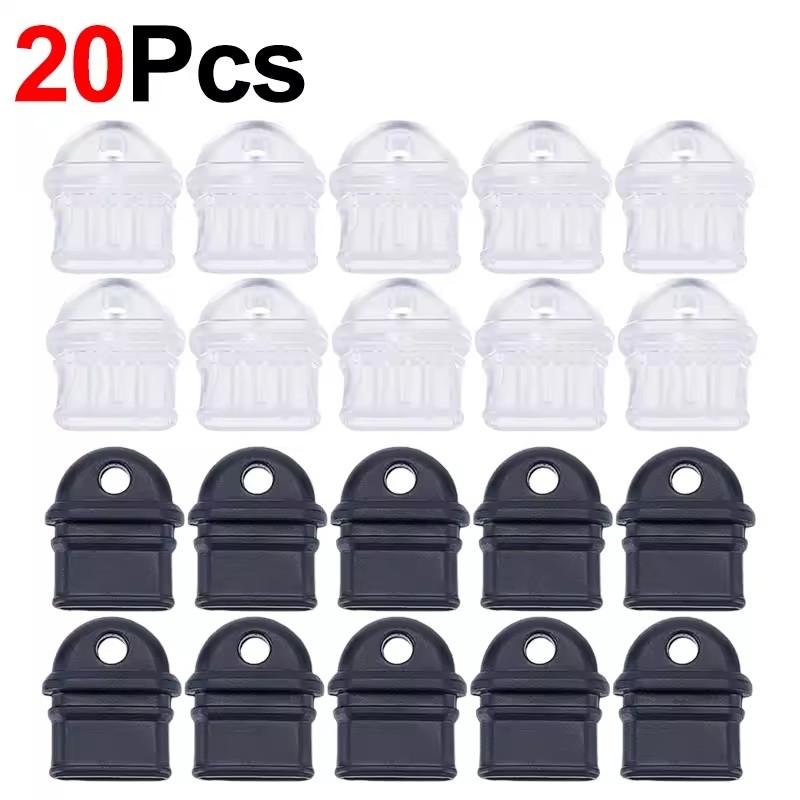 Cell Phone Dust Plugs Type C Charging Port Anti Dust Plug Clear/Black DIY Dustplugs with Hole for iPhone Samsung Xiaomi Honor