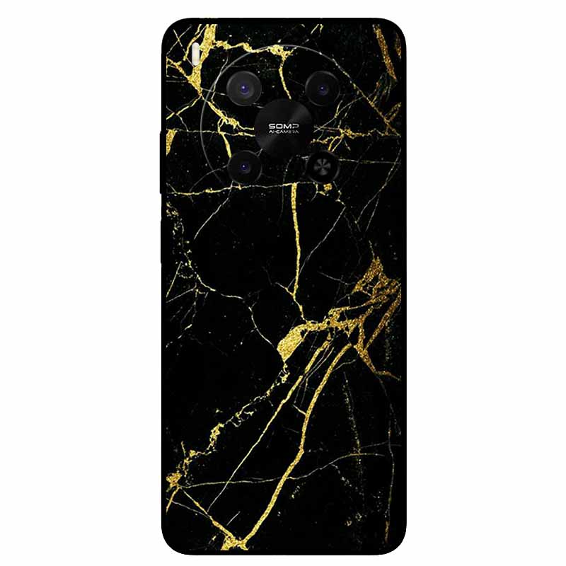 Für ZTE Blade V70 Max / Nubia V70 Max Marmor-Bemaltes Weiches TPU-Silikon-Rückseitenabdeckung Case Für Blade V70 Max Fusion Black Case V70Max
