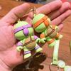 Keychain Teenage Mutant Ninja Turtles Donatello Backpack Keychain, Donatello Teenage Mutant Ninja Turtles Keys 6 Cm