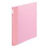 KOKUYO File Pop Ring File Slim PP Sheet Cover A4 100 Sheets Capacity Pink F-PS410P