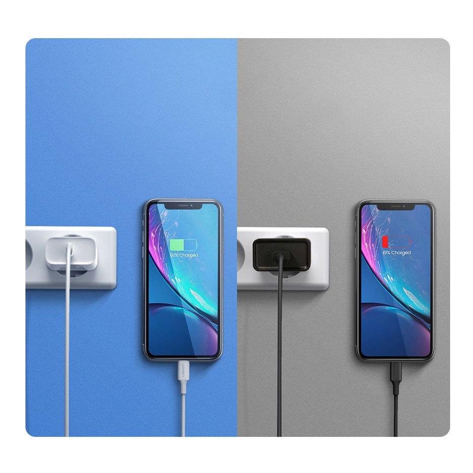 Ugreen 20W USB-C Power Adapter, PD 3.0 & QC 4.0+ Compatibility, Model 60450, White