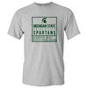 Michigan State Spartans Box Label Short Sleeve T-Shirt - Sport Grey
