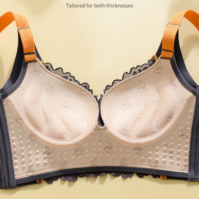 Ciepła bielizna zbierająca na zmianę bez biustonosza ze stalowymi kółkami, kolekcja boczna, biustonosz zapobiegający zwiotczeniu piersi