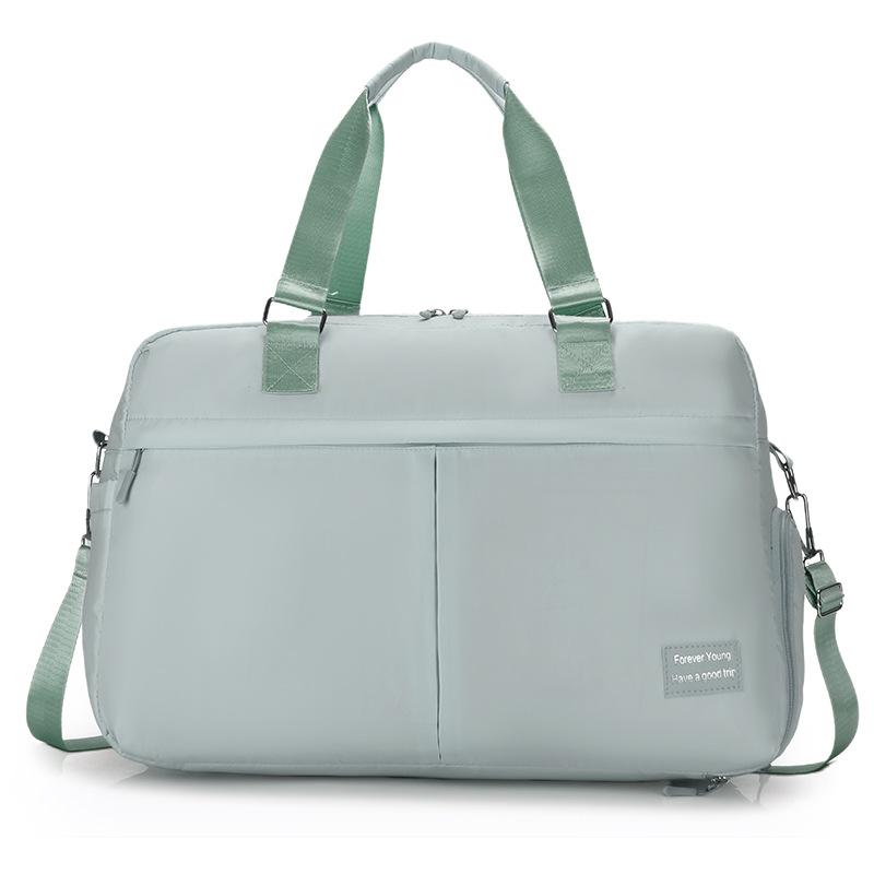 

Dry-wet Separation Maternity Storage Bag, Large-capacity, Simple and Casual Hand-held Travel Bag for Outings, with A Handle зелений