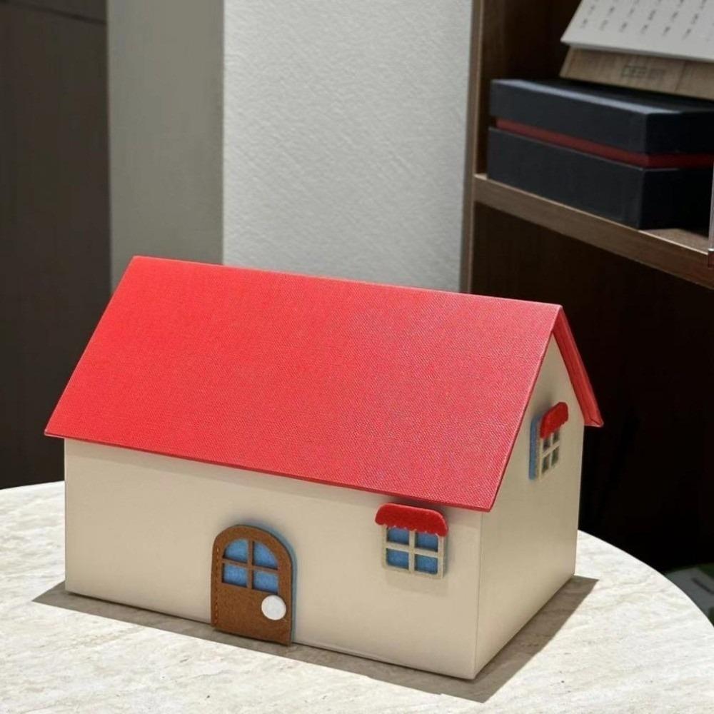

Red Decorative Tissue Box Flip Cover Napkin Box Cute Tissue Box Storage Holder Living Room красный