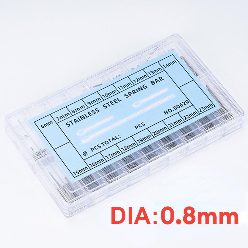 360PCS 6-23mm Stainless Steel Watchband Split Pins Watch Connecting Pins Bracelet Link Pin Cotter Bar Assortment Accessory