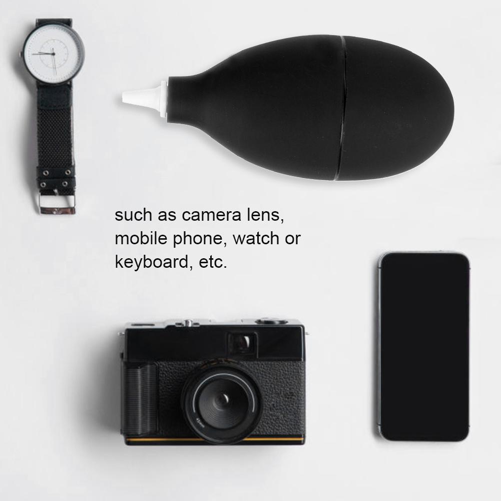 Dust Blower Pump Cleaner Tool for Camera Watch Phone Keyboard Lens Filter Cleaning (Black)