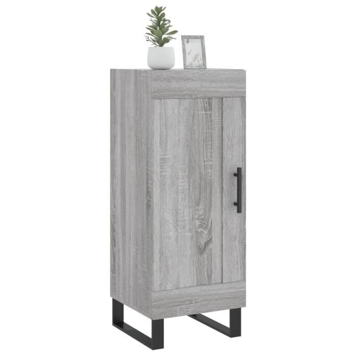 VidaXL Buffet Sonoma Grey 34.5x34x90 Cm Engineered Wood 830474