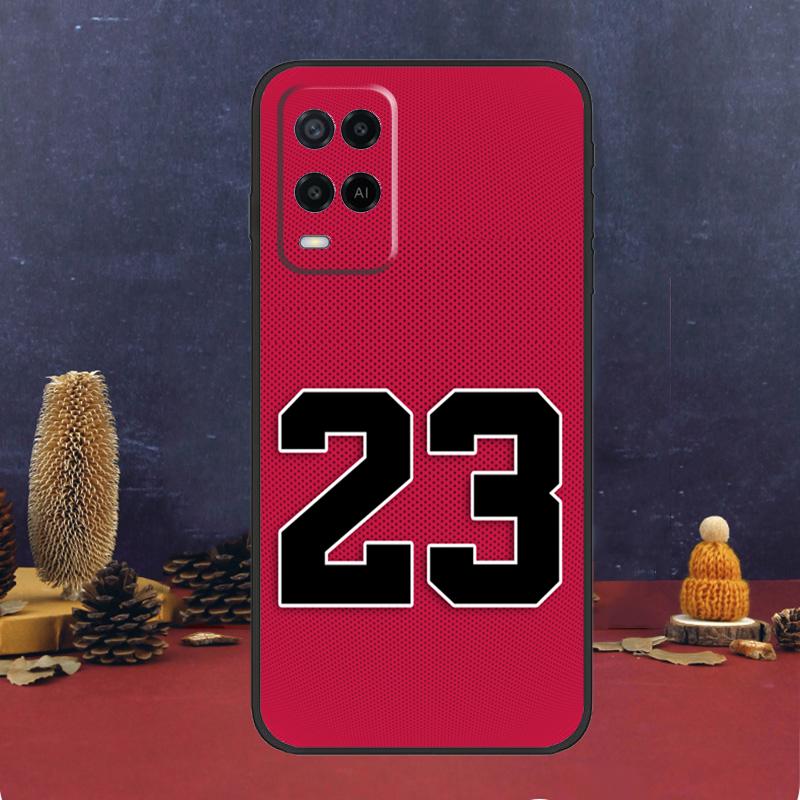 Basketball Number 23 Case For Oppo A60 A80 A40 A6 A5 Pro A15 A16 A17 A57 A94 A74 A54 A76 A96 A18 A38 A58 A78 A98