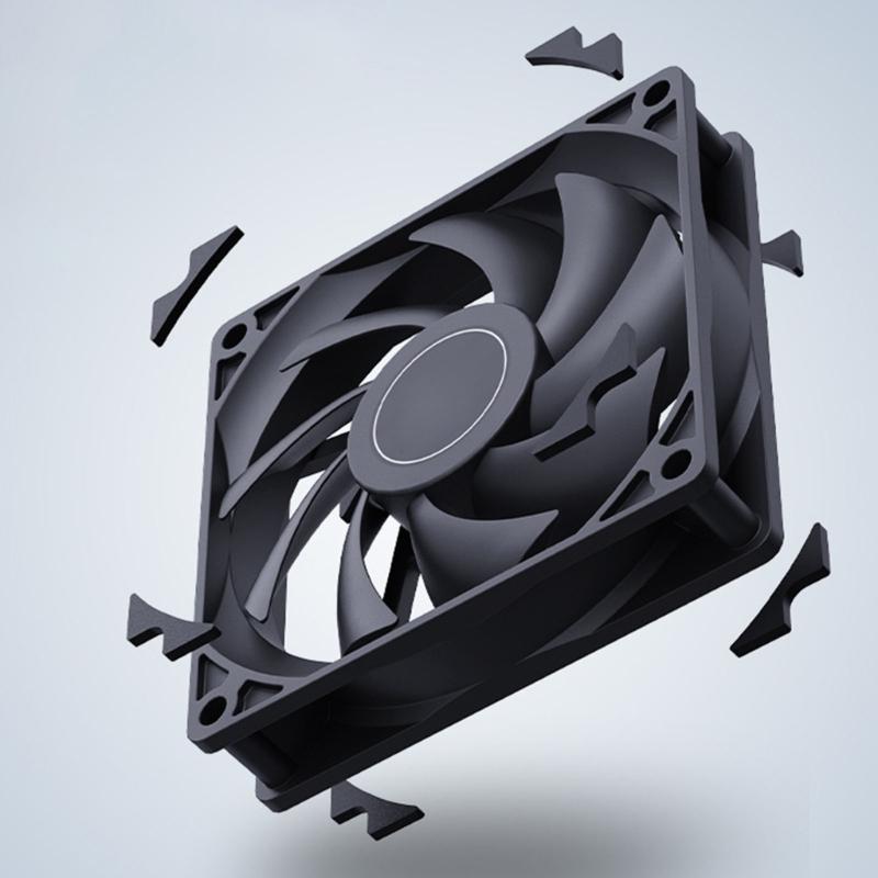 1200RPM Computer Case Quiet Fan 120mm Cooling Fan CPU Cooling Fan Light Quiet PC Fan Hydraulic Bearing Radiator