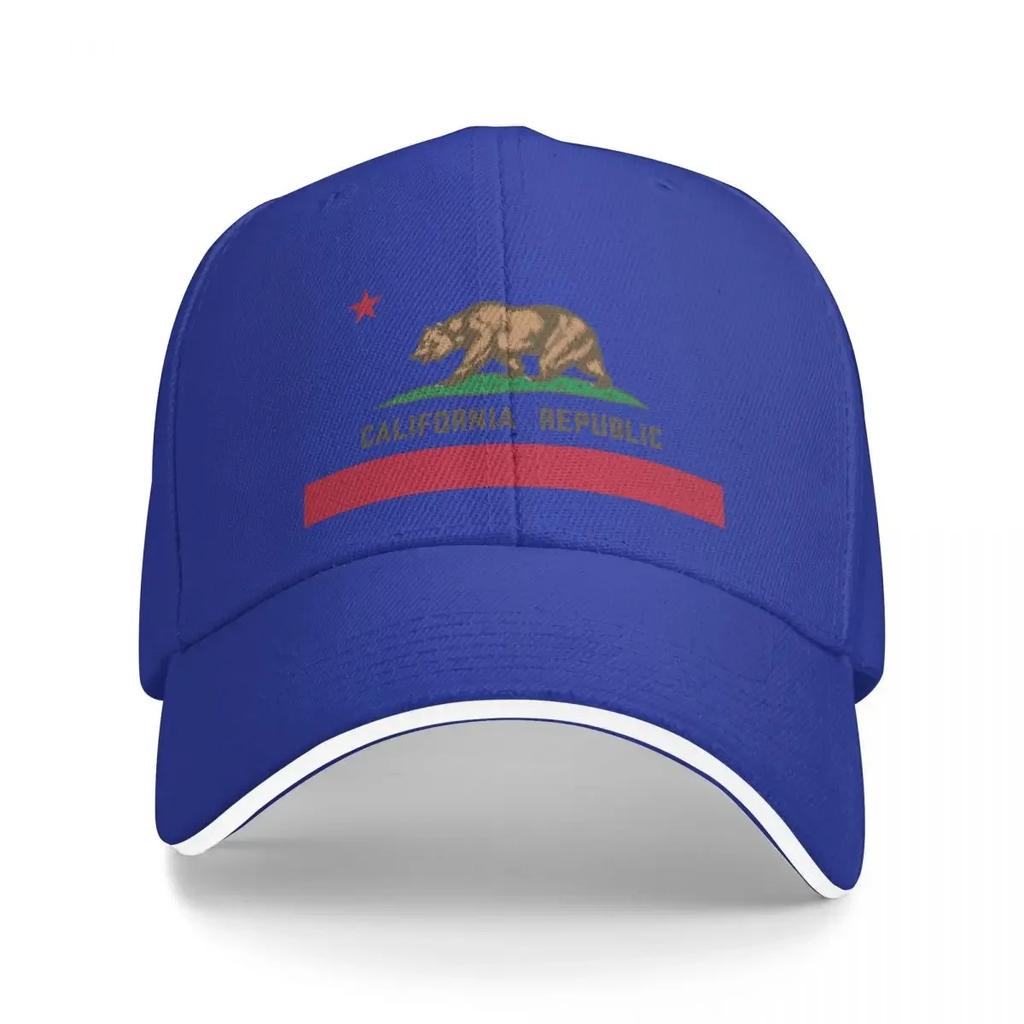 California Republic flag design Baseball Cap funny hat Adjustable foam party Hat Women's Beach Unisex's