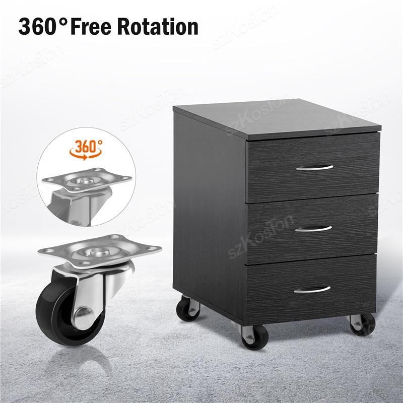 1/1 inch PVC Furniture Casters Wear Resistant Mute Universal Heavy Trolley Wheels 161 Degrees Swivel Castor Accessory