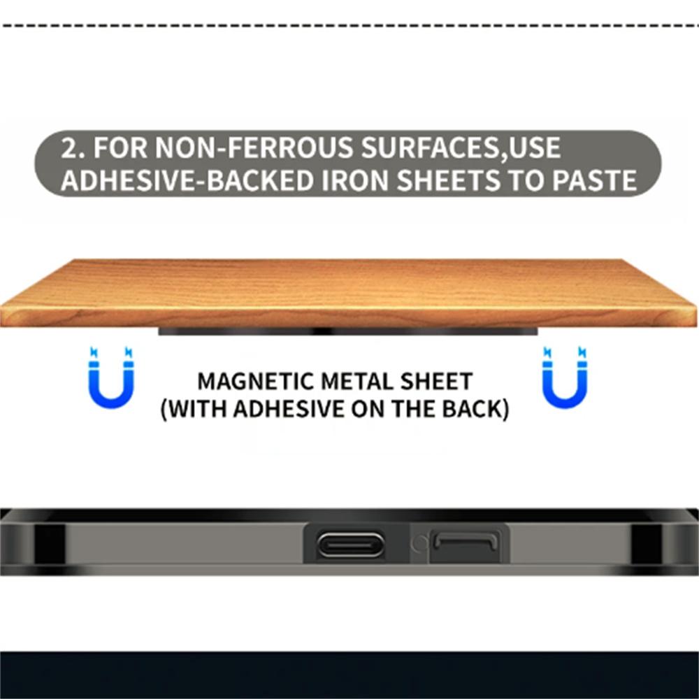 2Pcs Magnetic LED Door Lights Car Courtesy Welcome Atmosphere Lamp USB Charging