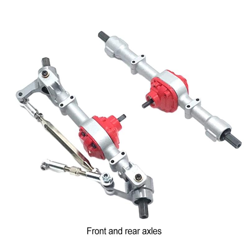 Aluminum Alloy Complete Front Rear Axle For 1/12 MN D90 RC Car Part RC Car Accessories Replacement Parts RC Upgrade Part
