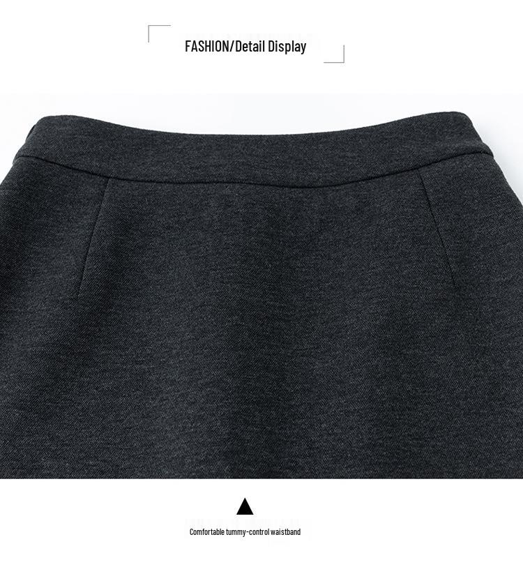 Women's High Waist Loose Midi A-line Skirt - Fashionable & Slimming, 2025 Autumn/Winter Collection