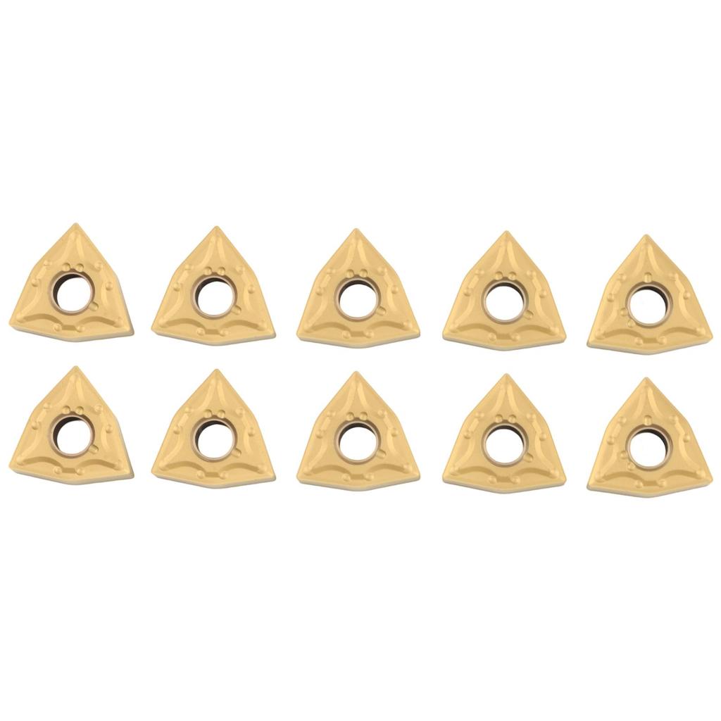WNMG080404MA 10pcs Carbide Inserts CNC Lathe Turning Blades with Quick Replacement Feature for Enhanced Productivity