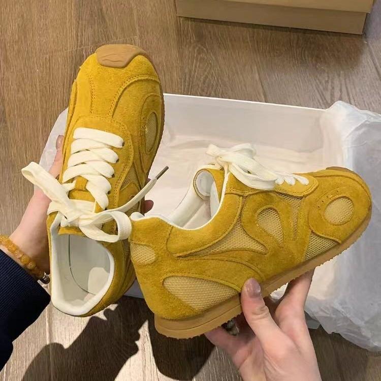 

Student women s autumn mesh breathable soft-soled versatile casual sports shoes women 40 жёлтый