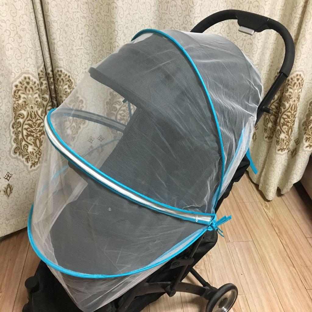Baby Stroller Frame with Zipper & Embroidery Mosquito Net, Foldable & No Installation Needed.