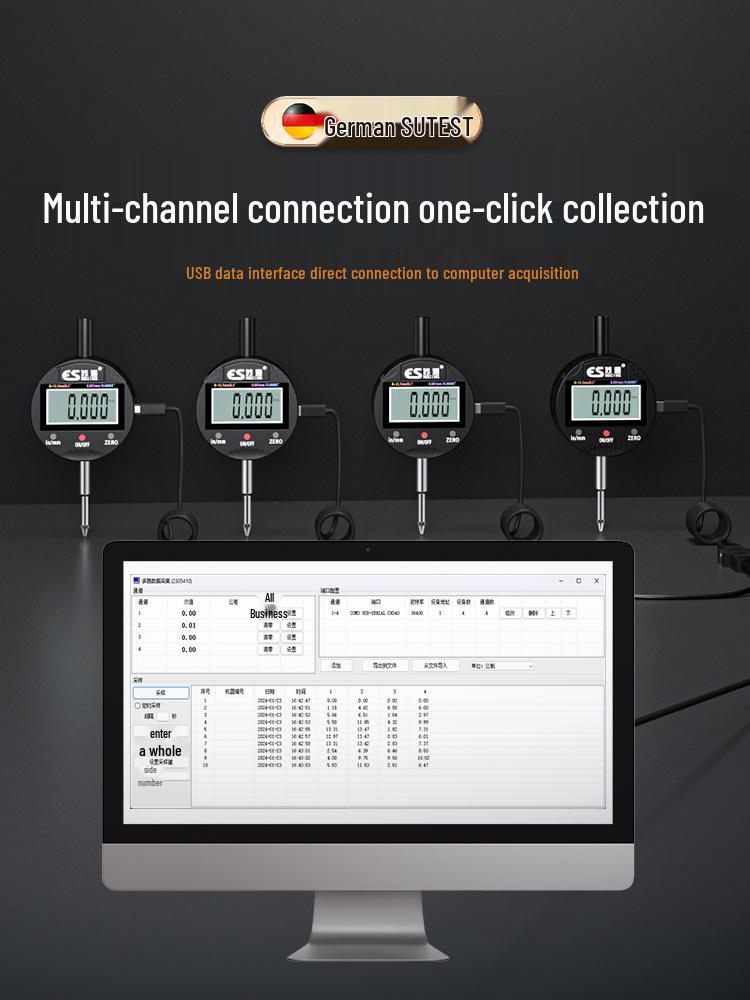 High-Precision Digital Dial Indicator & Depth Gauge from Germany