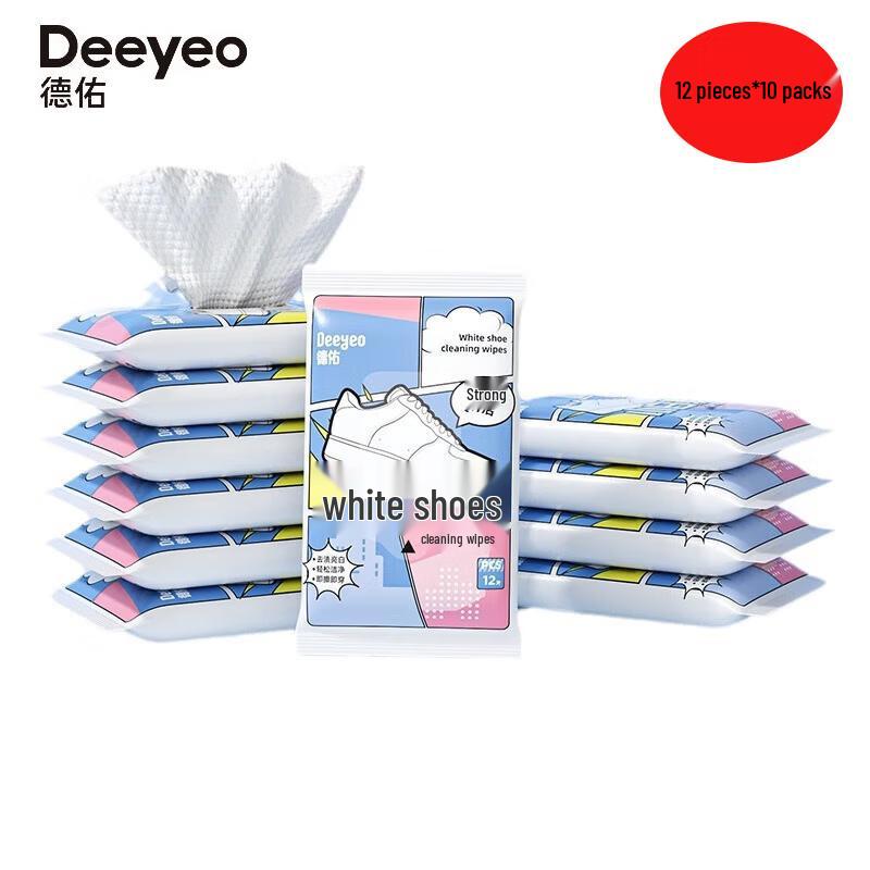 DeYou No-Rinse White Shoe Cleaning Wipes