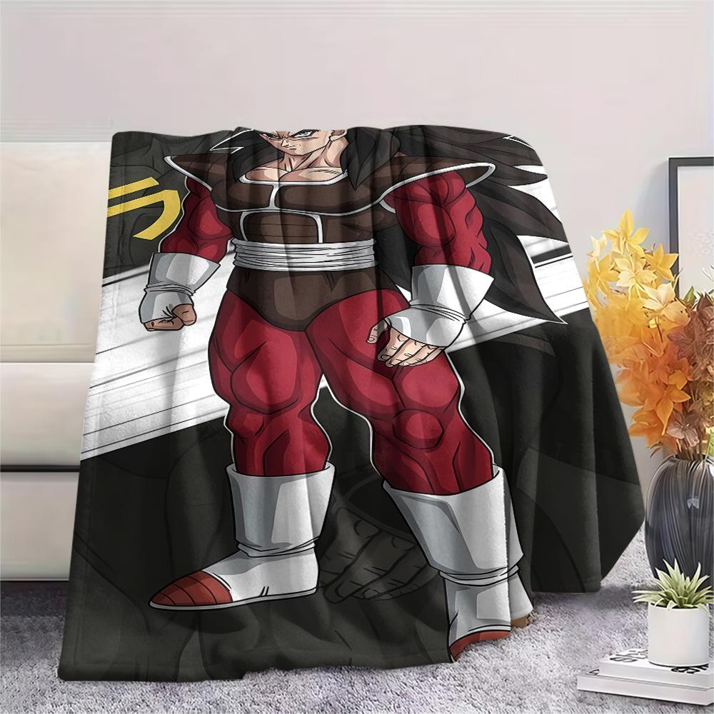 Coperta in Flanella con Stampa Personaggi Dragon Ball, Alta qualità Confortevole per Tutte le Stagioni, Arredamento per la Casa, Calore e Comfort, Perfetta per Regali di Natale