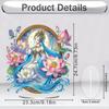 Acrylic 2D/Flat Flower DIY Table Top Diamond Painting Ornament Kits 5D DIY Diamond Art Tabletop Decorations for Adults Beginner