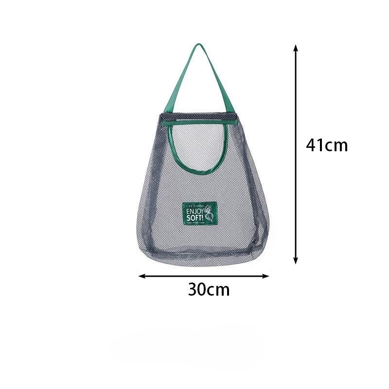 

Reusable Storage Polyester Bags Kitchen Hanging Mesh Bag Home Fruit Vegetable Storage Net Portable Large Capacity Breathable