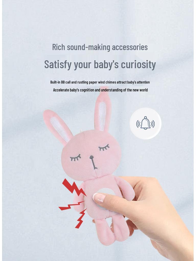 Aipinqi Baby Pink Animal Wind Chime Pendant Toy for Strollers
