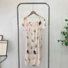 2025 New Arrival Nightdress Summer Floral Pajamas Loose Short Sleeve Thin Girl's Dress Special Offer Female Summer Home Wear