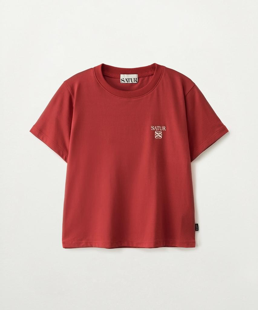 Seteo (W) Essential Slim Fit Short Sleeve T-Shirt Red