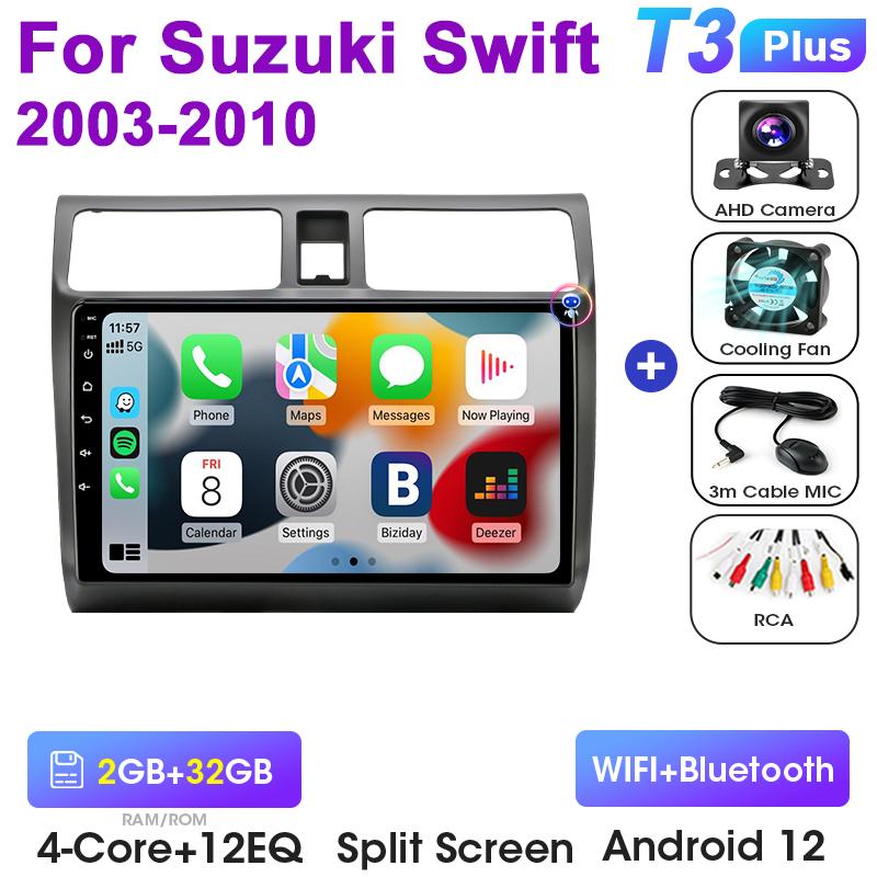 2 Din Android 12 Autoradio Für Suzuki Swift 2003 - 2010 Multimedia Video Player Navigation GPS 2din 4G Carplay Stereo Kopf Einheit