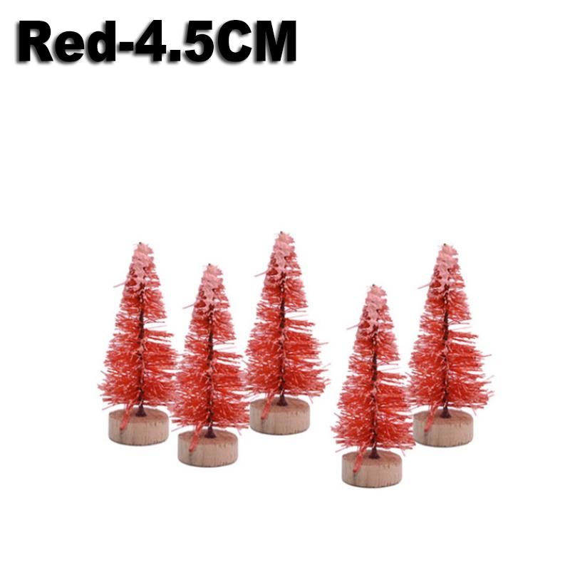50PCS Mini Christmas Tree Sisal Silk On Cedar Christmas Window Decorations Christmas Tree Christmas Desktop Decorations