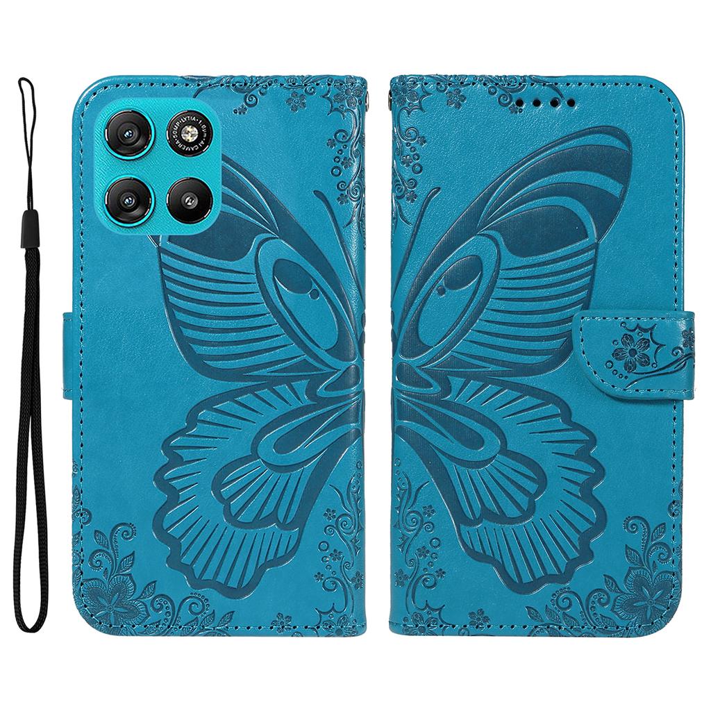 For Motorola Moto G100 5G (2025)/Motorola Moto G57 Power 5G/Motorola Moto G67 Power 5G Case Butterfly Pattern PU Leather Folio Flip Phone Cover