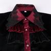 Men’s Halloween Medieval Costume Lace Pleated Shirt