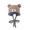 Cute bear plush hat women's winter plush warm wool hat cold protection ear protection face small bag head knitted hat
