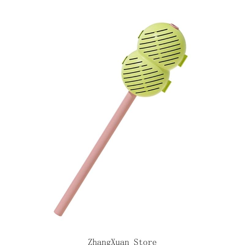 

3XUF Portable Detachable Teas Infuser Cup Accessory Teas Strainer with Silicone Straw зелений