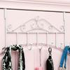7 Haken über der Tür, rostfrei, Schlüsselhalter, Overdoor-Organizer, Garderobe, Kleidung, Hut, Tasche