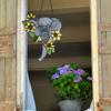Elephant Sunflowers Window Hanging